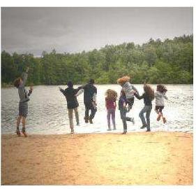 Zelten am Heider Bergsee